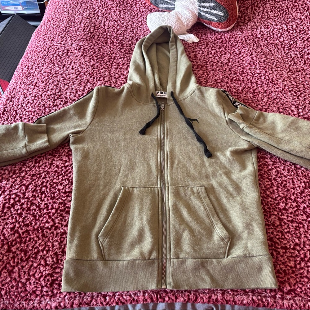 Victoria's Secret Olive Zip-Up Hoodie